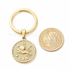 304 Stainless Steel Pendants Keychain&nbsp;KEYC-JKC00314-04