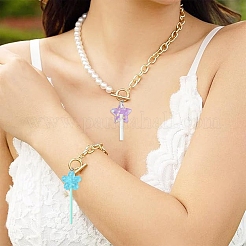 12Pcs 6 Styles Resin Pendants&nbsp;RESI-YW0005-16