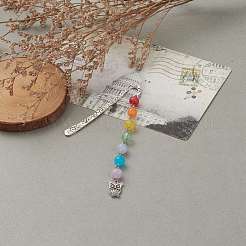 Tibetan Style Alloy Bookmarks for Halloween's Day&nbsp;AJEW-JK00165-02