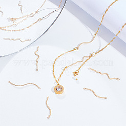 30Pcs 3 Styles Rack Plating Brass Connector Charms&nbsp;KK-GA0001-34