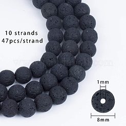 Natural Lava Rock Beads Strands&nbsp;G-OC0001-27