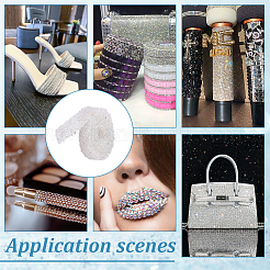 Glitter Resin Hotfix Rhinestone&nbsp;DIY-WH0622-452A