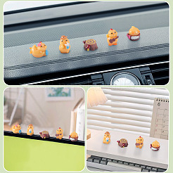 18Pcs 6 Styles Resin Chick & Stump with Mushroom Ornaments&nbsp;DJEW-TA0001-41