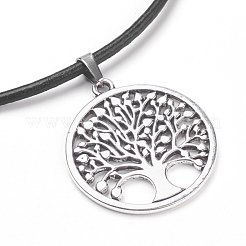Tibetan Style Alloy Pendant Necklaces&nbsp;NJEW-JN02189