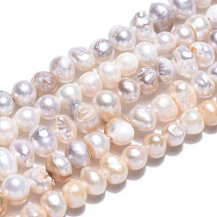 Natural Cultured Freshwater Pearl Beads Strands&nbsp;LS-PEAR-N013-03E