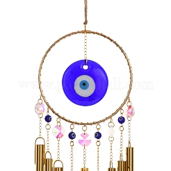 Boho Glass Evil Eye Wind Chime&nbsp;HJEW-G028-02
