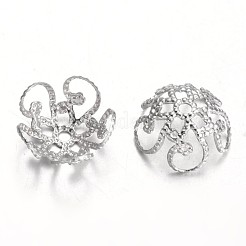 Tarnish Resistant 5-Petal 316L Surgical Stainless Steel Bead Caps&nbsp;STAS-M225-01