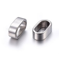 Non-Tarnish 304 Stainless Steel Slide Charms/Slider Beads&nbsp;STAS-O110-15P