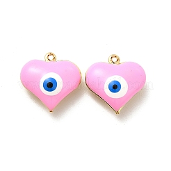 Brass Enamel Pendants&nbsp;KK-P222-01G-01