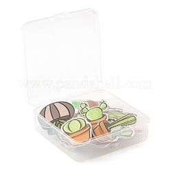 12Pcs 12 Style Acrylic Badges Brooch Pins&nbsp;JEWB-LS0001-05