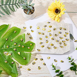 60Pcs Self-adhesion Maple Wood Cabochons&nbsp;WOOD-CP0001-21A