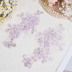 1Pair Polyester Clothing Pathces&nbsp;DIY-CY0003-53A