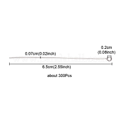 304 Stainless Steel Eye Pins&nbsp;STAS-YW0001-66