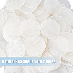 150Pcs Natural Shell Slice Connector Charms&nbsp;SSHEL-DC0001-03