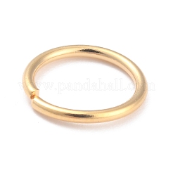 Rack Plating Brass Open Jump Rings&nbsp;KK-O139-18R-G