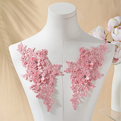 Polyester Embroidery Sequin Costume Accessories&nbsp;DIY-WH20025-016C