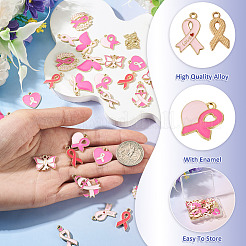 50Pcs 10 Styles Alloy Enamel Pendants&nbsp;ENAM-TA0003-90
