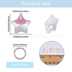 50Pcs Electroplate Glass Charms&nbsp;GLAA-SP0001-89