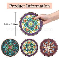 3 Pcs 3 Styles Creative Ethnic Style Silicone Coasters&nbsp;ST-CJ0008-11
