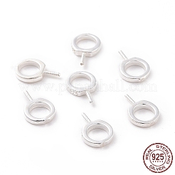 925 Sterling Silver Screw Eye Peg Bails&nbsp;STER-D035-42S