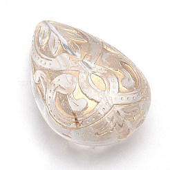 Golden Plated Acrylic Beads&nbsp;X-PACR-S219-11