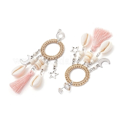 3 Pairs Shell Stud Earrings&nbsp;EJEW-TA00615