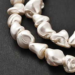 Electroplated Shell Pearl Beads Strands&nbsp;BSHE-C009-01C