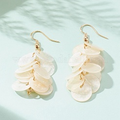 Natural Capiz Shell Cluster Earrings&nbsp;EJEW-JE04472