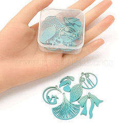 1 Set Spray Painted Alloy Charms&nbsp;FIND-YW0003-11D