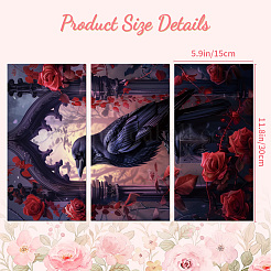 3 Sheets 3 Styles PVC Waterproof Decorative Stickers&nbsp;DIY-WH0404-368