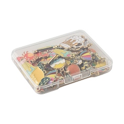 48Pcs 12 Styles Alloy Enamel Pendants&nbsp;ENAM-FS0003-51
