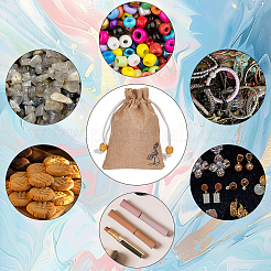 20Pcs Burlap Packing Pouches&nbsp;ABAG-SP0001-57B