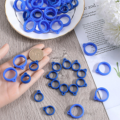 60Pcs 2 Style Silicone Pendant&nbsp;SIL-GF0001-43F