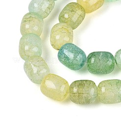Baking Paint Crackle Glass Beads Strands&nbsp;DGLA-N019-01B-08