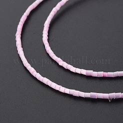 Glass Silk Stain Style Beads Strands&nbsp;GLAA-N047-001A-08