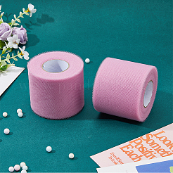 50 Yards Elastic Polyester Deco Mesh Ribbons&nbsp;SRIB-WH0011-129B