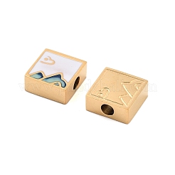Ion Plating(IP) 304 Stainless Steel Enamel Beads&nbsp;STAS-S140-38G-A