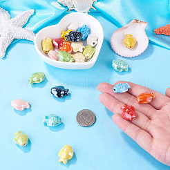 24Pcs 12 Colors Handmade Porcelain Beads&nbsp;FIND-TA0011-02