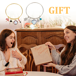 DIY Blank Dome Charm Bangle Making Kits&nbsp;BJEW-AB00023