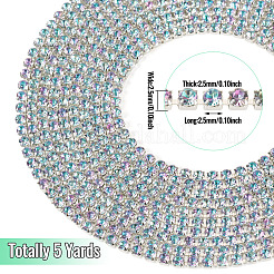 5 Yards Alloy Glass Rhinestone Cup Chains&nbsp;AJEW-TA0002-49D