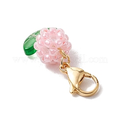 Flower Glass Seed Beads Beaded Pendant Decorations&nbsp;HJEW-MZ00195