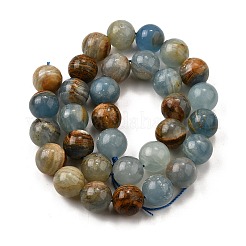 Natural Blue Calcite Beads Strands&nbsp;G-H312-C02-12mm