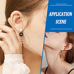 48Pcs 8 Style Alloy Stud Earring Findings&nbsp;FIND-PH0007-25