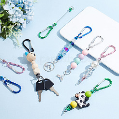 20Pcs 5 Colors Aluminum Climbing Carabiners&nbsp;AJEW-GA0007-59