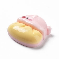 Pig Theme Opaque Resin Decoden Cabochons&nbsp;RESI-I057-A08