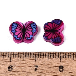 Printed Natural Freshwater Shell Beads&nbsp;SHEL-Q029-11C