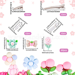 DIY Alligator Hair Clip Making Kits&nbsp;DIY-SC0031-99