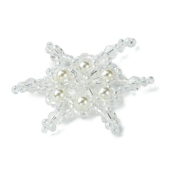 Christmas Seed Beads Beaded Charms&nbsp;PALLOY-MZ00300-01