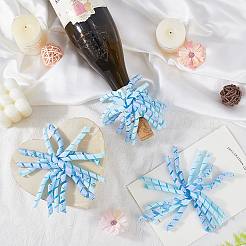 8Pcs Cloth Curly Ribbon Bows&nbsp;AJEW-SP0001-48F