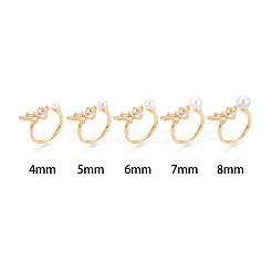 Butterfly Brass Micro Pave Cubic Zirconia Cuff Rings Setting&nbsp;KK-T079-50G